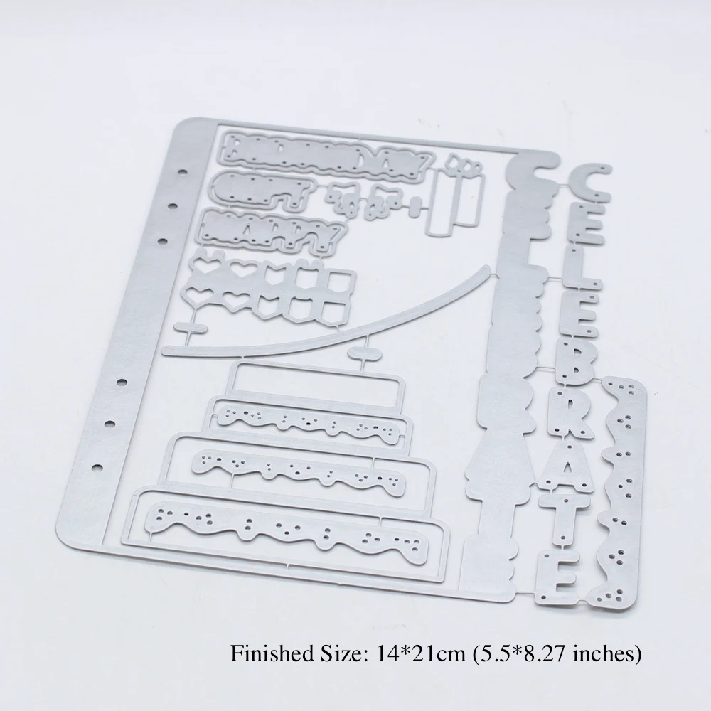 

KLJUYP Celebrate Planner Metal Cutting Dies Scrapbook Paper Craft Decoration dies scrapbooking
