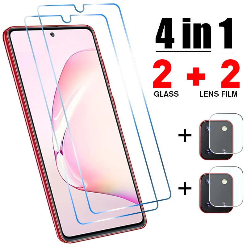 

4in1 Tempered Glass for Samsung M31 M21 M51 M31S M11 Camera Screen Protector for Samsung A71 A51 A52 A72 5G A21S A31 A32 Glass