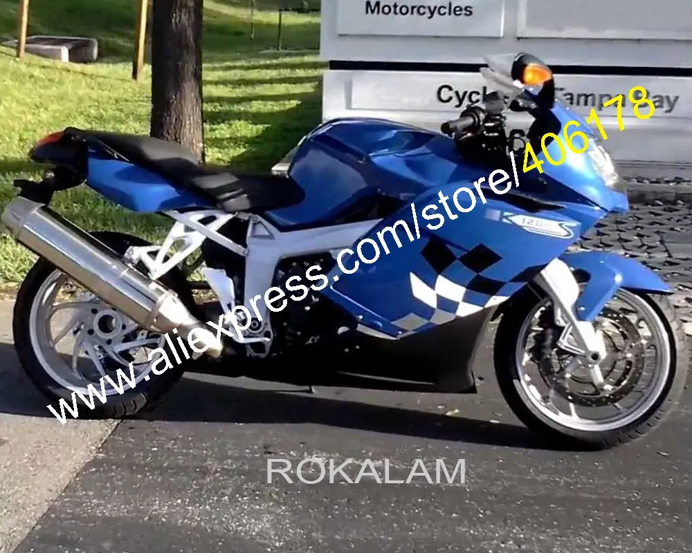 Синий черный комплект обтекателей для BMW K1200S обтекатель K 1200 S 2005-2008 K1200 05 06 07 08