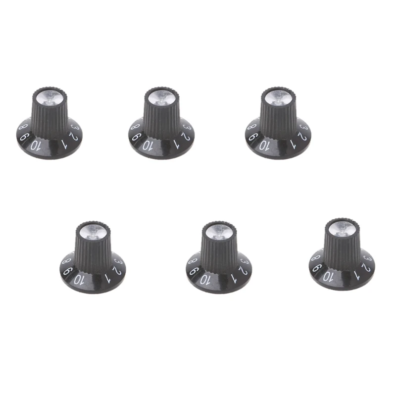 

Knob Button Guitar Amplifier AMP Volume Tone Control Knob Skirted Aluminum For FD Parts