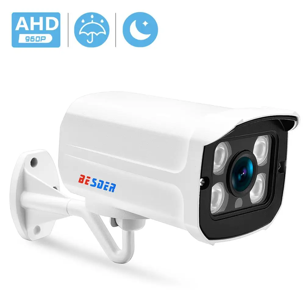 BESDER CCTV AHD камера 960P 1/3 ''SONY IMX225 наблюдения наружная пуля Водонепроницаемая с OSD