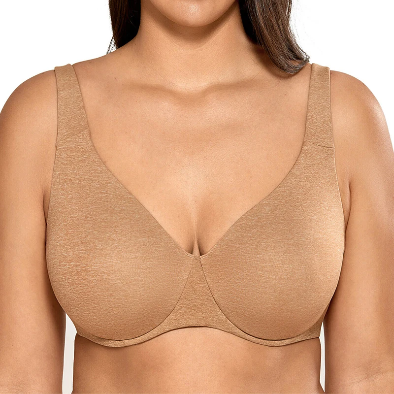 

Женский бесшовный бюстгальтер-минимайзер, полноразмерный бюстгальтер на косточках без подкладки, женское нижнее белье без подкладки 34 ~ 46 B C D DD E F G