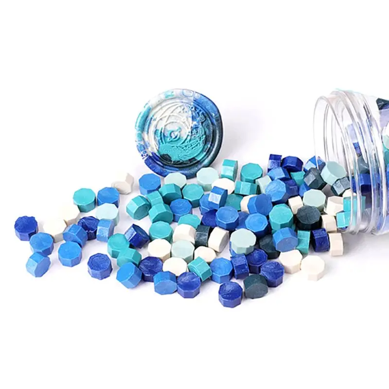 

170pcs Mix Color Stamp Wax With Box Vintage Wax Seal Stamp Tablet Beads for Envelope Wedding Wax Seal Ancient Sealing Wax