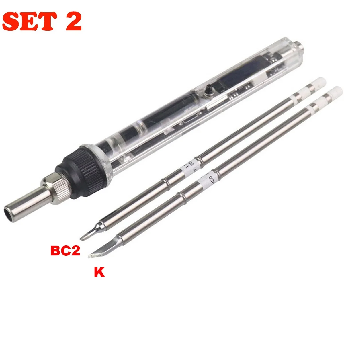DC12~24V T12 OLED 72W Mini Electric Soldering Iron Adjustable Temperature Portable Solder Welding Station BC2 Tip tool not SH72 |