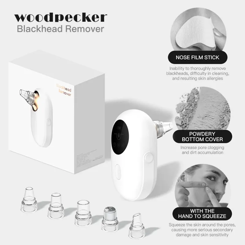 Портативная вакуумная машина для удаления черных точек лица глубокое Удаление