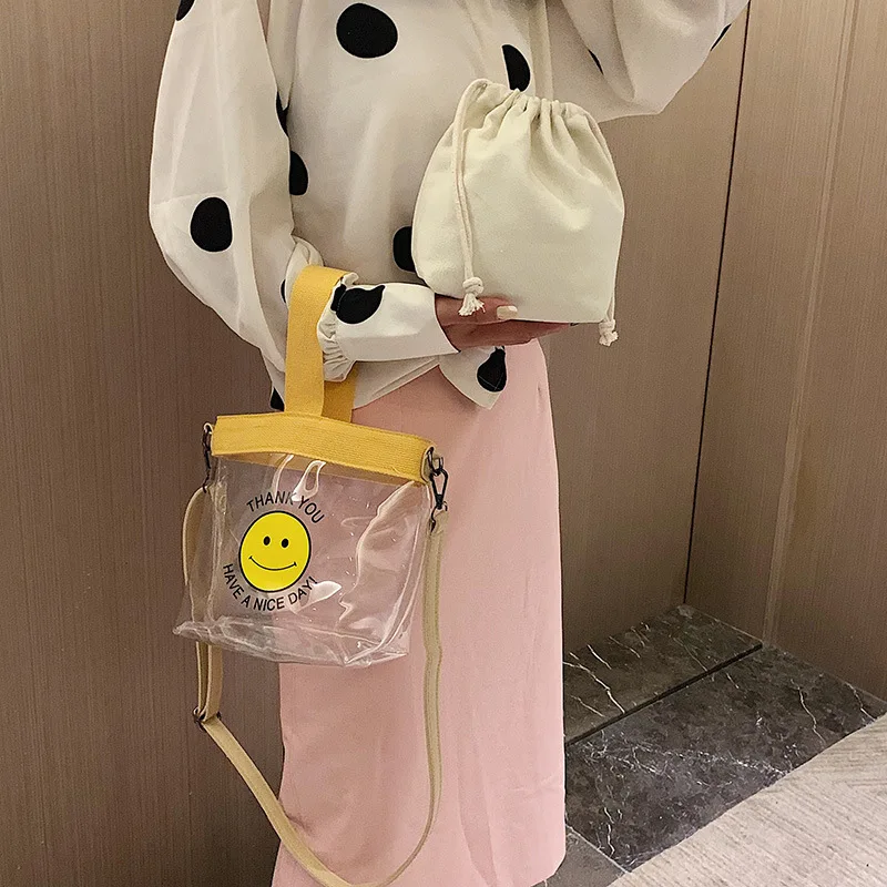 Корейские модные сумки 2019 летние новые милые смайлики сумочка на ремне | Багаж и