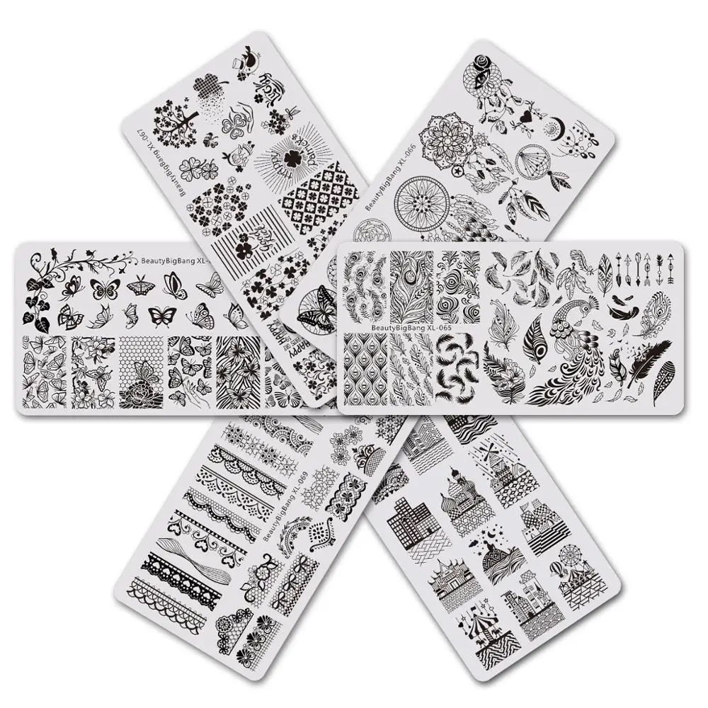 

BeautyBigBang 6*12 см штамповка для ногтей, рисунок для домашних животных, собак и кошек, трафареты для дизайна ногтей, шаблон для переноса изображен...