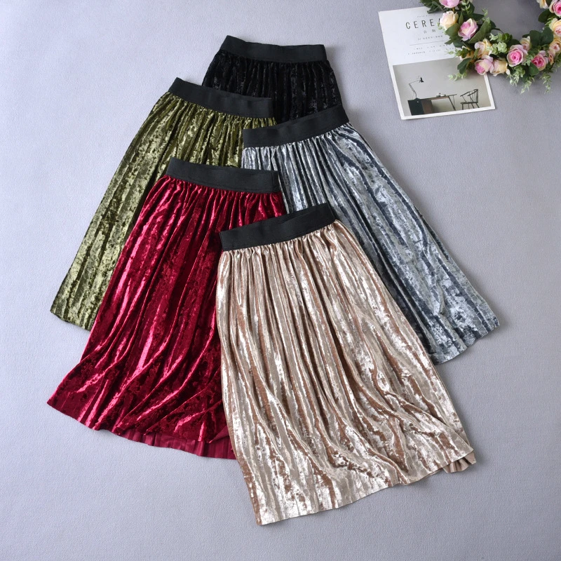 Флисовая юбка для малышей осенние школьные детские юбки с эластичной резинкой на