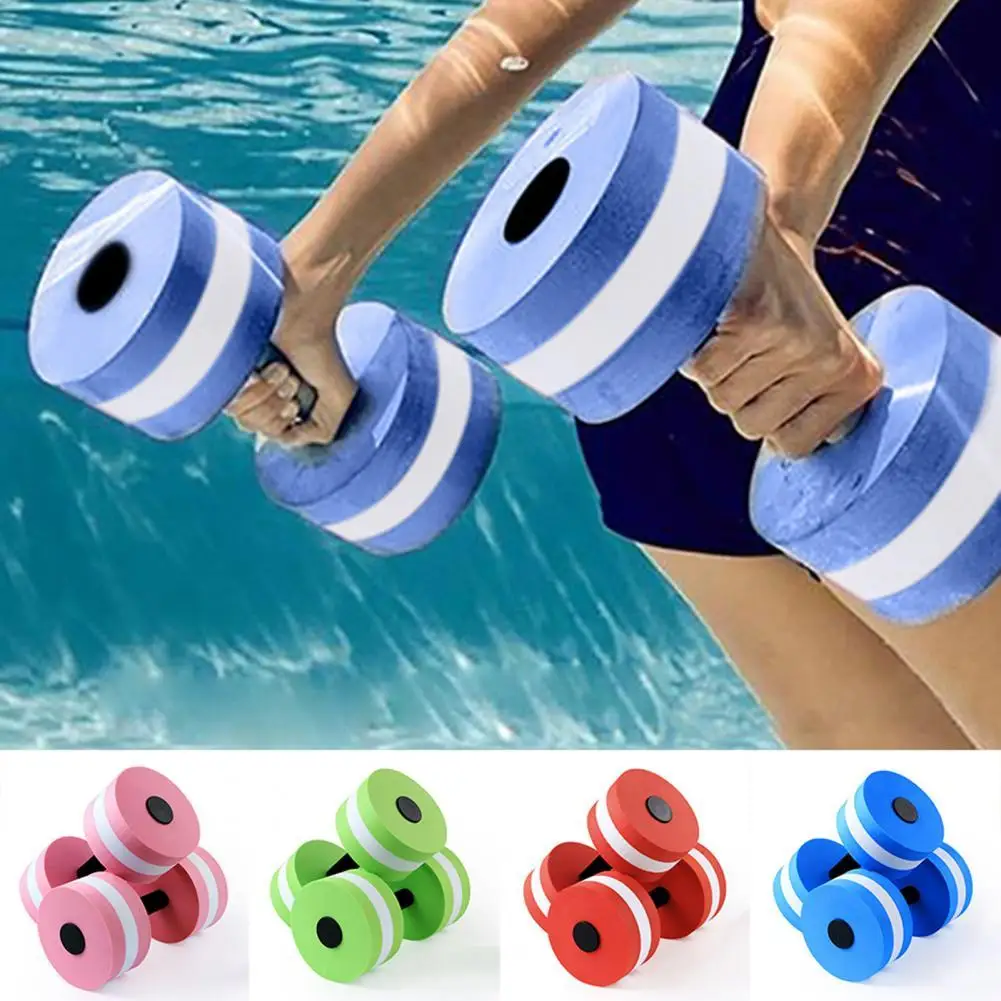 

50%HOTMancuerna Non-Slip Solid Colorfast Water Resistance Dumbbells for Water Exercise