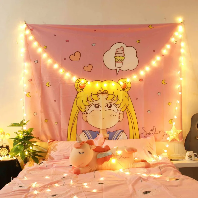 Гобелены аниме настенная подвеска Принцесса Tsukino Usagi гобелен коврики для йоги