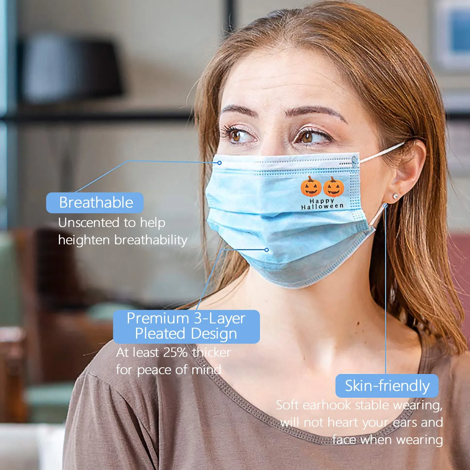 

Adult Face Mask Man Women Mascarillas Anime Halloween Cosplay Masks Masque Disposable 3ply Ear Loop 10pcs Маска Для Лица Маска