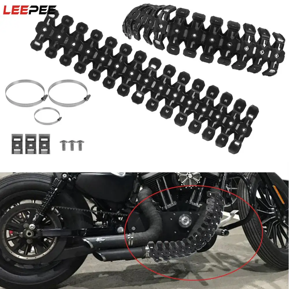 

Silicone 2 Stroke Pipes Exhaust Heat Shield Muffler Protector Heat Shield Cover Guard Universal Motorcycle Modification
