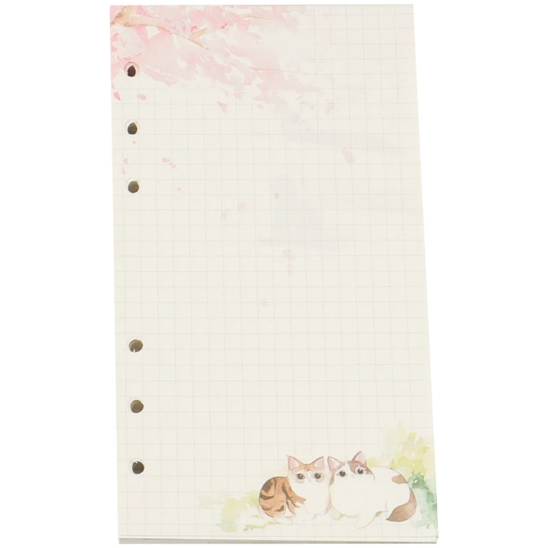 

Cherry Blossom Sakura 80 Sheet A6 Loose-Leaf Notebook Journal Agenda Planner Set Stationery,Hand Account Book