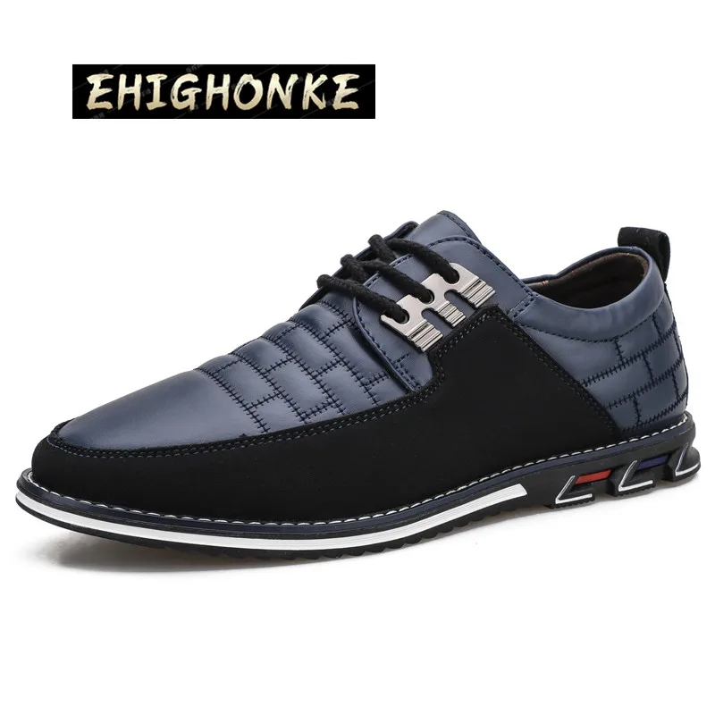 

Мужские классические кожаные туфли, коричневые повседневные лоферы на шнуровке, Классическая деловая Свадебная обувь, размеры 38-48, лето-осе...