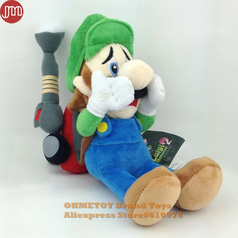 Luigi Мягкая Плюшевая Кукла Mansion 2 Sanei пугающий плюшевый игрушки мальчик День рождения Дети подарок на день рождения игрушки Аниме