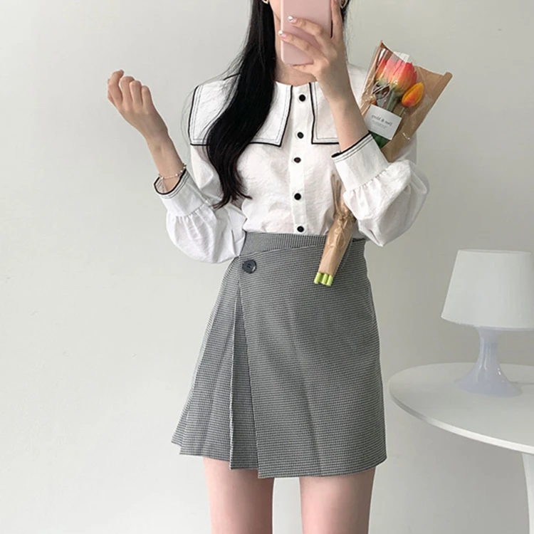 2021 новая весенняя Осенняя Женская юбка с эластичной резинкой на талии