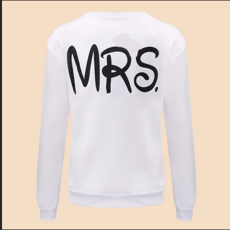 Mr Mrs Hoodies Sweatshirts EuropeTops 2022 Women Casual Kawaii Harajuku Kpop Sweat Punk For Girls Clothing Korean
