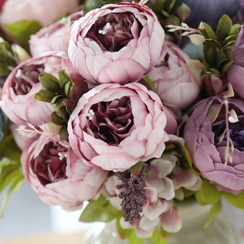 Искусственные пионы шелковые цветы искусственные украшения для стола украшение