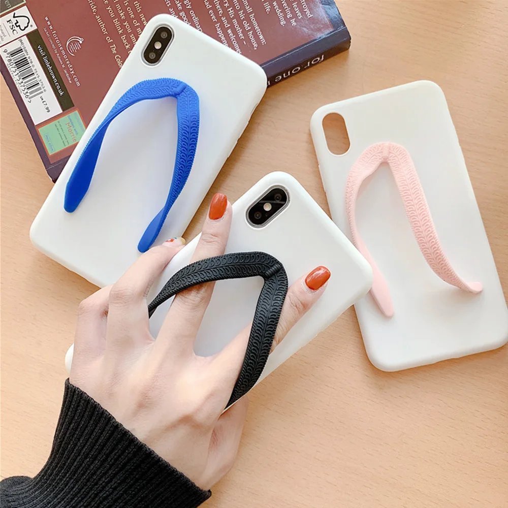Забавный флип-флоп чехол для телефона Iphone 6 6s 7 8Plus XS Max XR X мобильный телефон все