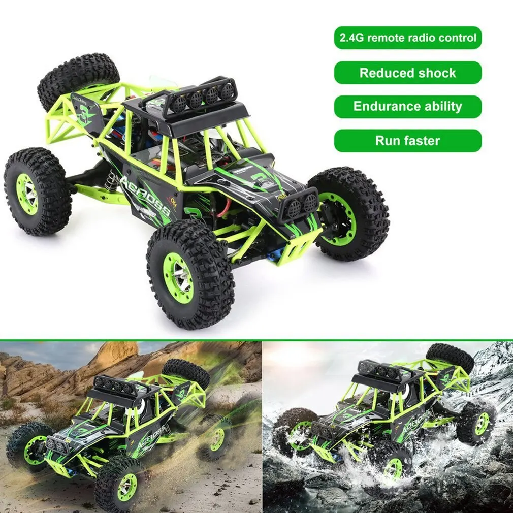 

12428 RC Car 4WD 1/12 2.4G 50KM/H High Speed Monster Vehicle Remote Control Car RC Buggy Off-Road Car Vehicle with LED Light