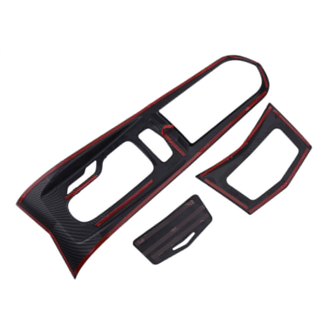

DWCX 3pcs Carbon Fiber Texture Car Print Switch Gear Shift Box Panel Cover fit for Cadillac ATS-L 2014 2015 2016 2017 2018