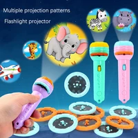 flashlight projector torch lamp toy baby sleeping story book early education toy for kid holiday birthday xmas gift light up toy
