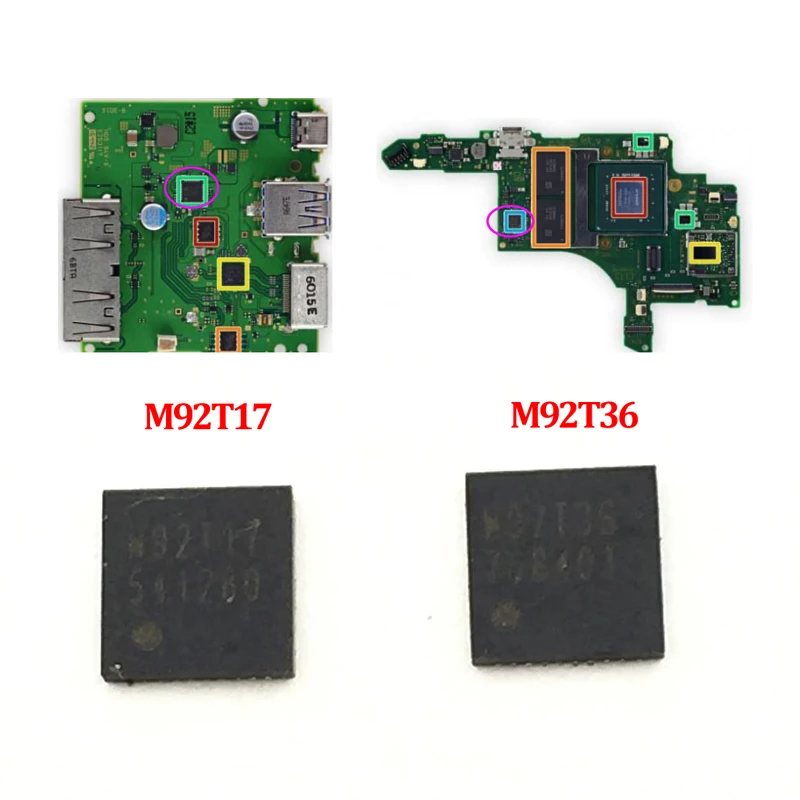 1 шт.-5 шт. M92T36 Замена микросхема материнская плата контроль зарядки IC чип для nintendo консолью коммутатора HDMI чип M92T17