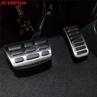 steel rubber car foot gasfuel brake rest pedal pad cover accessories kit for hyundai elantra solaris accent i30 kona 2016 19