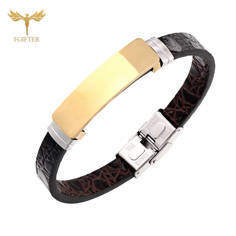 Браслет мужской из искусственной кожи и силикона с пряжкой нержавеющей стали |