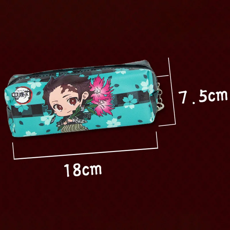 

1pcs Anime Demon Slayer Ghost Blade Cartoon Print Pen Bag Student Pencil Stationery Pencilcase Pen Marker Bag Storage Pouch