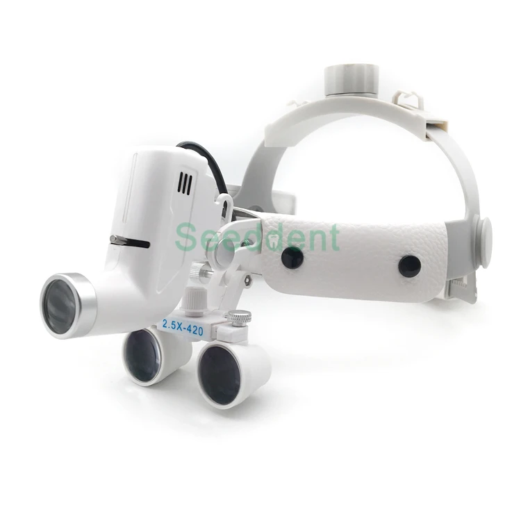 

2.5X / 3.5X Wireless High Intensity Dental Loupes with Head Light / Dental Surgical Loupe / Medical Magnifying Glass
