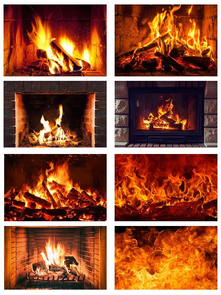 

Фон Avezano с зимним камином, украшение для рождественской вечеринки, баннер, огонь, фон для фотосъемки, реквизит для фотостудии