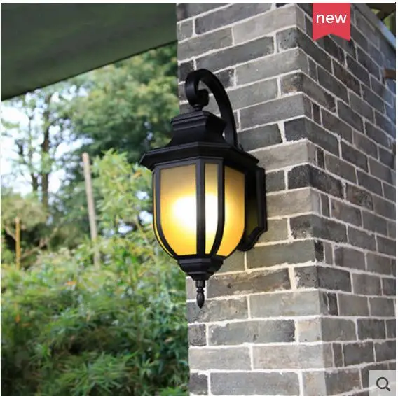 Outdoor wall lamp American simple waterproof courtyard outdoor aisle balcony wall lamp