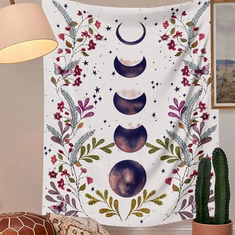 Фаза Луны гобелен настенный лунным светом черный гостиной оригинального дизайна