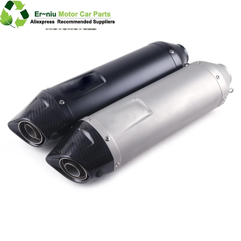 51 мм универсальный выхлопной глушитель из углеродного волокна для мотоцикла