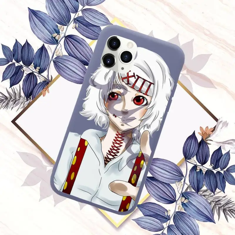 

anime JUUZOU SUZUYA Tokyo Ghouls Phone Case Candy Color for iPhone 6 7 8 11 12 s mini pro X XS XR MAX Plus