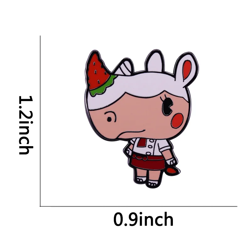 Show off your cutest rhino bestie with these Animal Crossing inspired pins! | Украшения и аксессуары