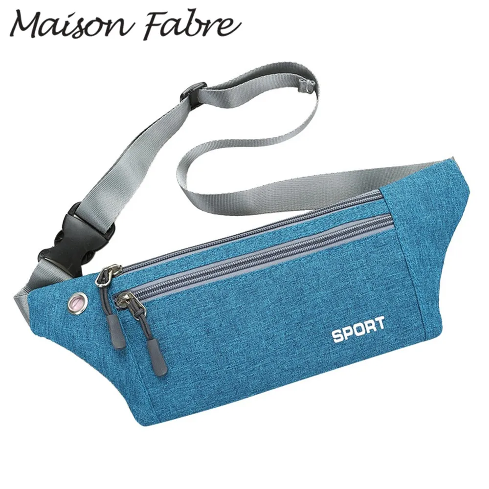 Женская тканевая поясная сумка на молнии с карманами для телефона плечо женщин