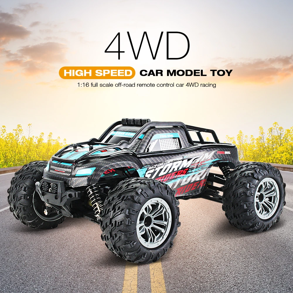 45 км/ч высокая скорость KYAMRC 4WD RC Машинки Игрушки 1:16 внедорожные полноразмерные 2 4G