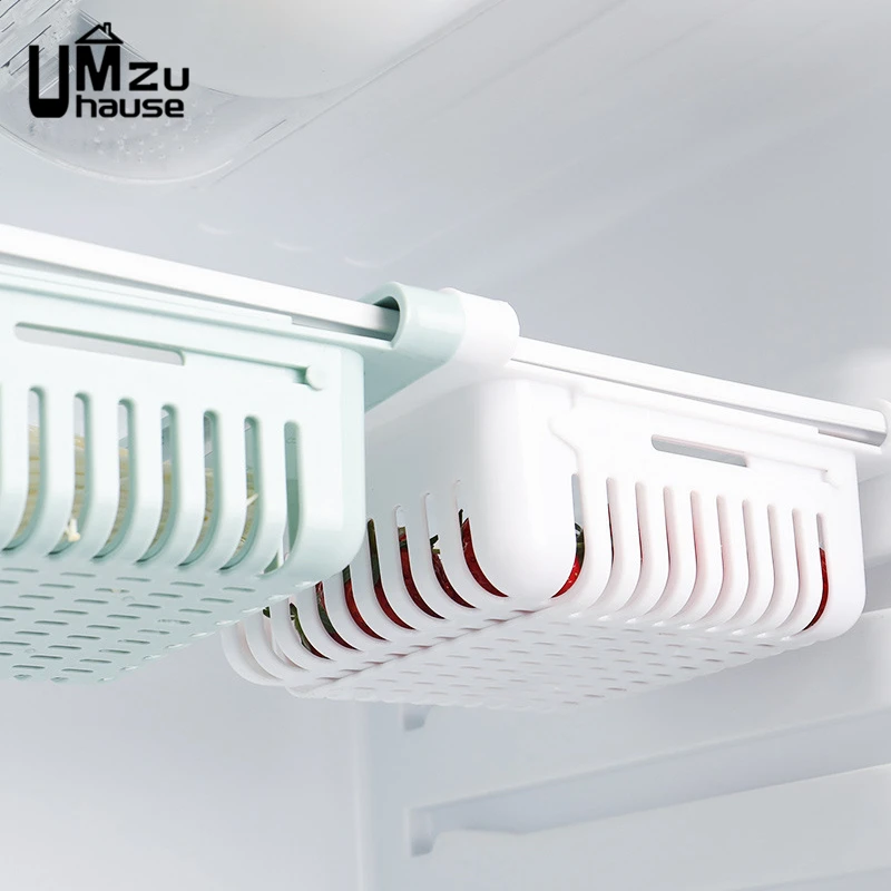 Adjustable Food Storage Boxes Fruit Eggs Veget Drawer Racks Sliding Case Basket Kitchen Fridge Organizer Shelf Home Organization | Дом и сад