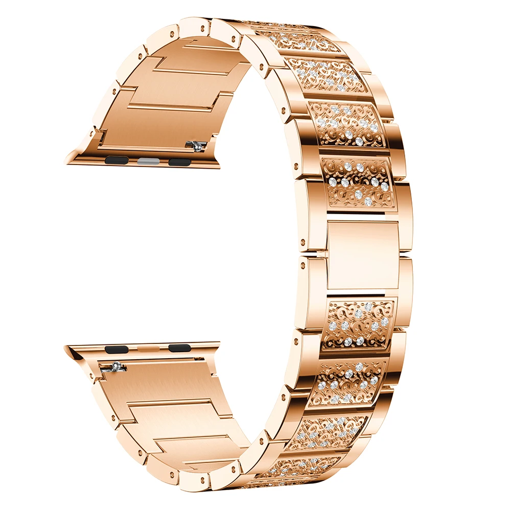 Для Apple Watch серии 4/3/2/1 браслет 40 мм 38 42 44 мужчин женщин металлический ремешок для