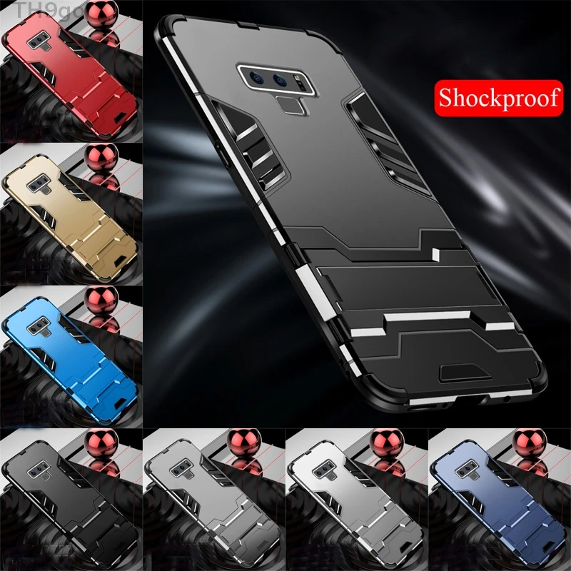 Shockproof Lightweight Case For Samsung Galaxy Note 5 8 9 Hybrid Armor Kickstand Phone Cases S8 S9 Plus DYee |