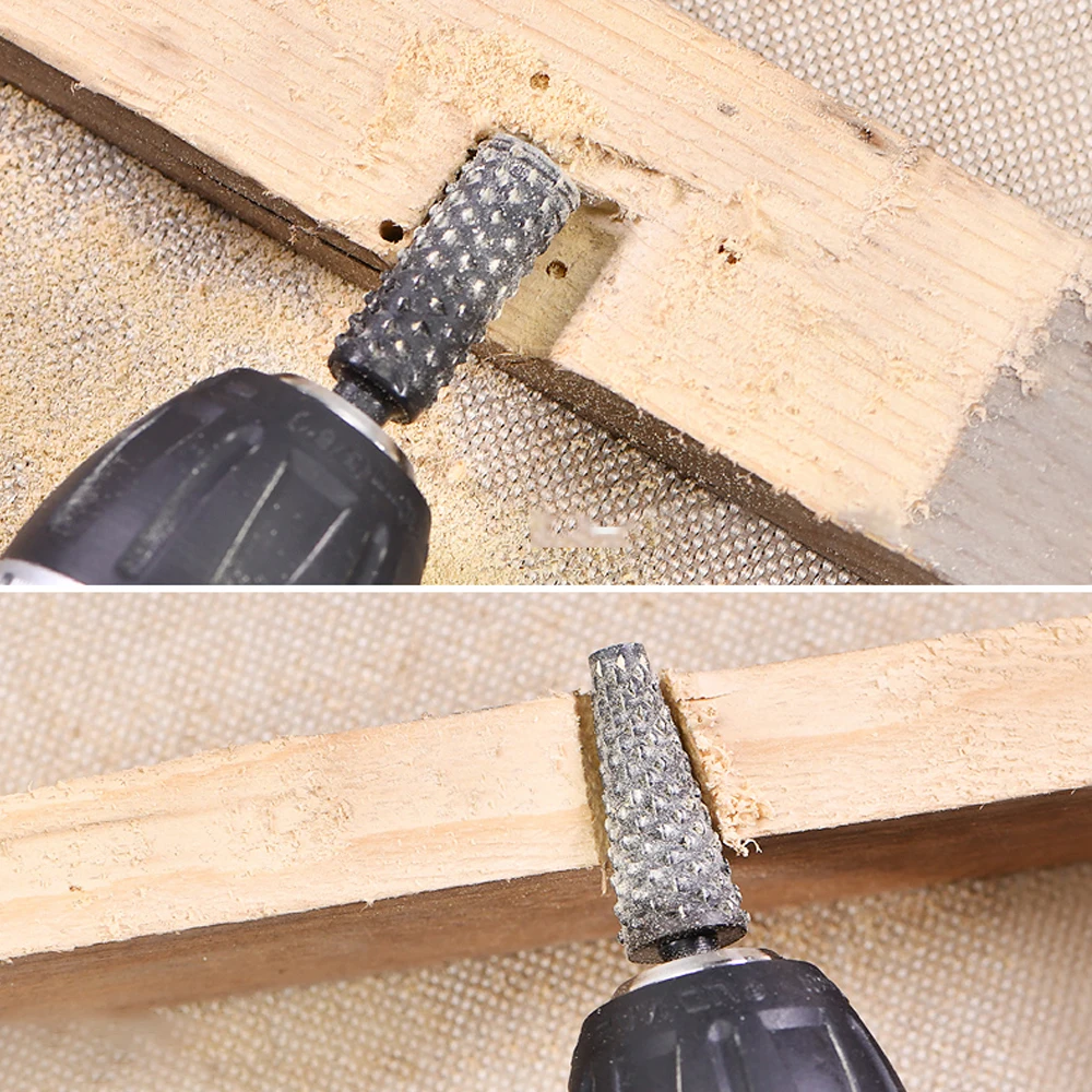 

5pcs Steel Rotary Rasp File 1/4" Shank Rotary Craft Files Rasp Burrs Wood Bits Grinding Power Woodworking Hand Tool