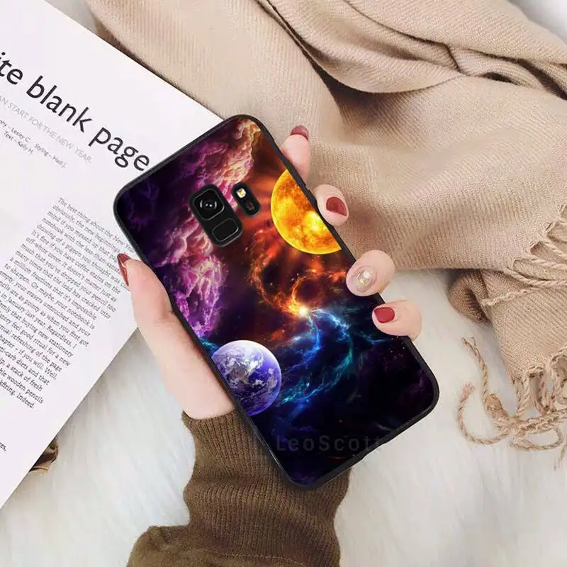 

Space moon earth mars universe aurora Phone Case For Samsung Galaxy S5 S6 S7 S8 S9 S10 S10e S20 edge plus lite