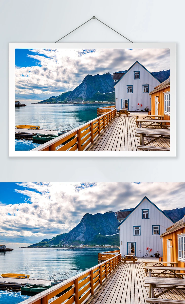

Norwegian beach house 1000 pieces of super hard puzzle paper puzzle adult decompression children's educational toys gift