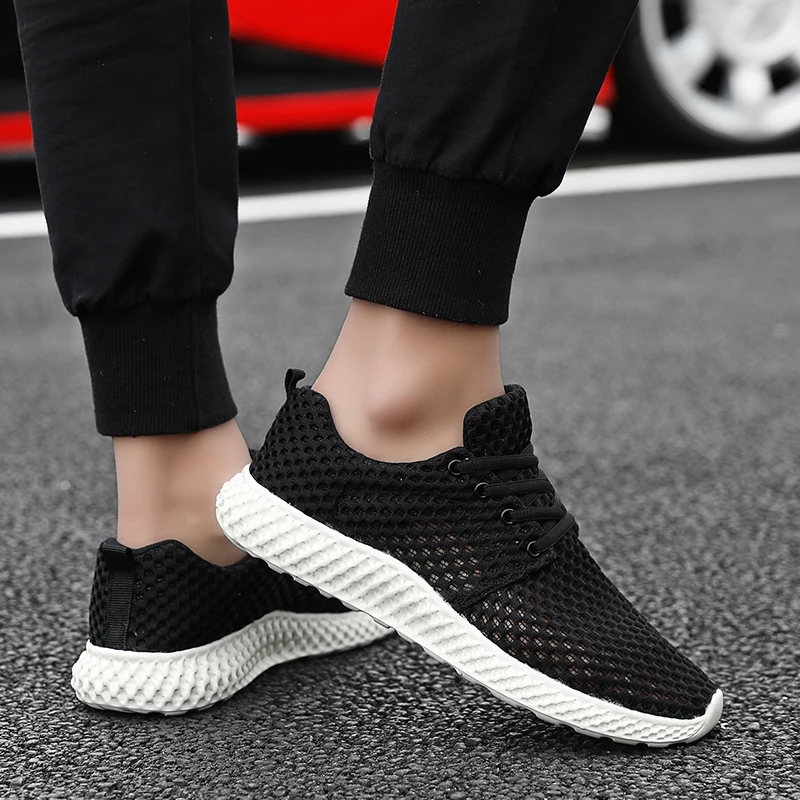 2021 Men Tennis Shoes Fashion Breathable Comfortable Fitness Walking Sneakers Male Lace-up Athletic Trainers Outdoor Sport Shoes