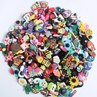 Лидер продаж 30-50-100 шт. смешанные Мультяшные случайные различные подвески для обуви подходят для обувибраслетов детская вечеринка подарок на день рождения