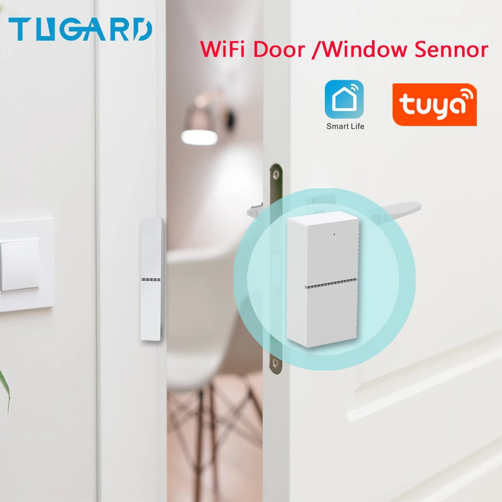 Tugard Tuya умный WiFi датчик для двери открытые/Закрытые детекторы поддержка Alexa Google Home
