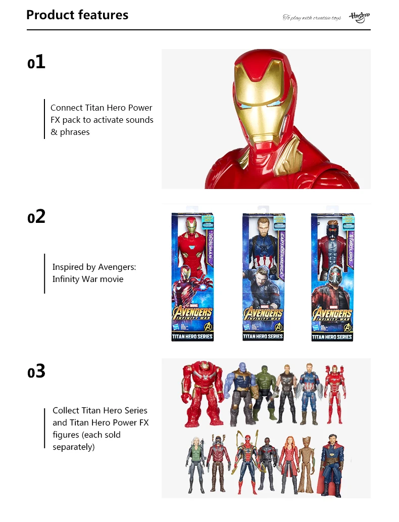 Hasbro Marvel Мстители Бесконечность войны Starforce супер герой 1" эндшпиль Титан герой серии человек паук Железный человек енот Доктор Стрэндж