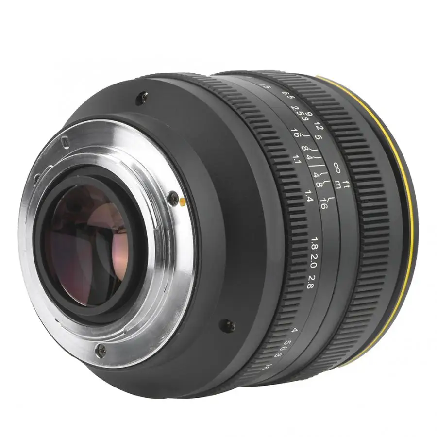 Kamlan 50 мм F1.1-F16 II APS-C объектив с большой апертурой ручной фокусировки для NEX для EOS-M для камер FUji M4/3 8 элементов в 6 групп